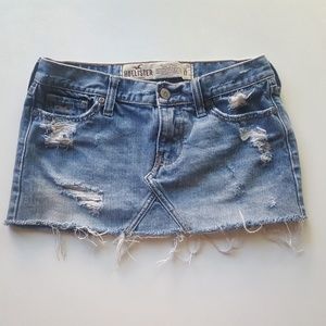 Hollister denim skirt